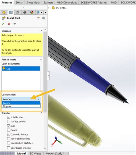 Adding Configuration SolidWorks 的图像结果