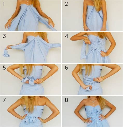 How To Tie A Men's Shirt Into A Dress at Lucinda Mccathie blog