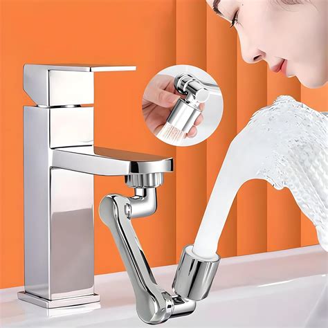 JIALTO 1080 Degree Swivel Faucet Tap Extender, Big Angle Rotating Tap ...