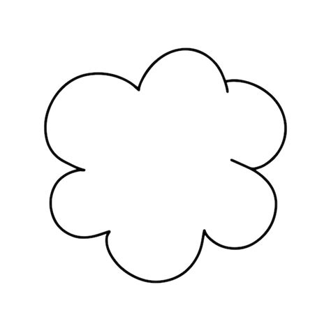 Zjawiska pogodowe w chmurze doodle liniowe kreskówki kolorowanka ...