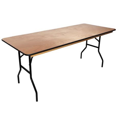 6ft Wooden Folding Table | 6ft Wooden Trestle Table | Ningbo Furniture