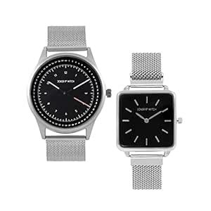 Buy Joker & Witch Stainless Steel Lewis & Nicole Couple Analogue ...