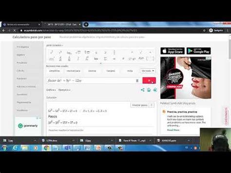 Symbolab Tutorial 的图像结果