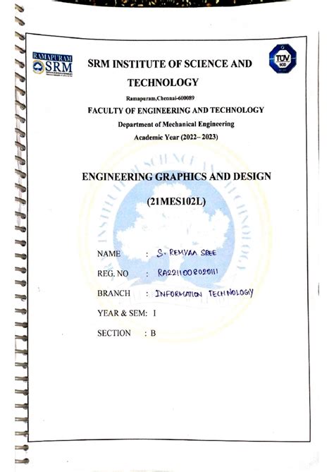 Eg record 240307 113521 - Engineering Graphics - Studocu