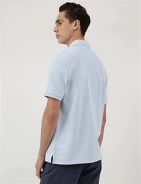 Buy Pure Cotton Polo Neck T-Shirt at Marks & Spencer
