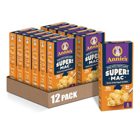 Amazon.com: Annie's Super! Mac, Protein Macaroni And Cheese Dinner ...