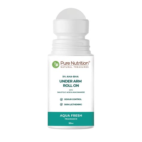 Pure Nutrition 5% AHA-BHA Under Arm Roll On – Aqua Fresh Fragrance (50