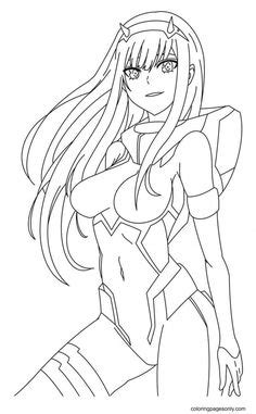 Image result for Zero Two Coloring