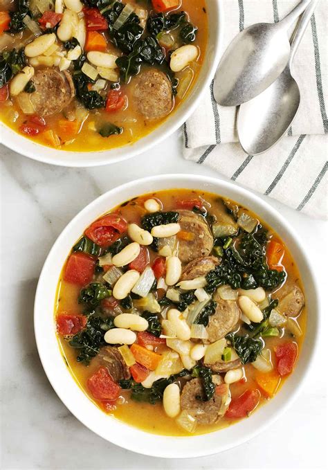 Mediterranean Kale & White Bean Soup With Sausage at Hazel Anderson blog