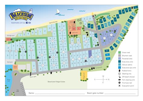 Park Map — Beachside Holiday Park