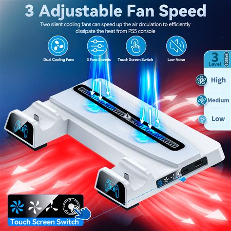 Buy PS5 Cooling Station with Headset Holder for Playstation 5 Consoles ...