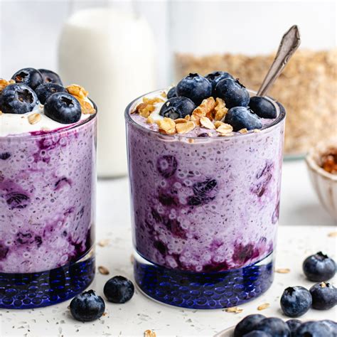 Healthy blueberry overnight oats - The Delicious plate