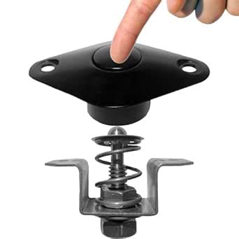 Dzus Large Push Button Retro Quick Latch Release Black 1.375 : Amazon ...