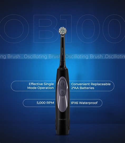 OB100 Battery Operated Oscillating Electric Toothbrush