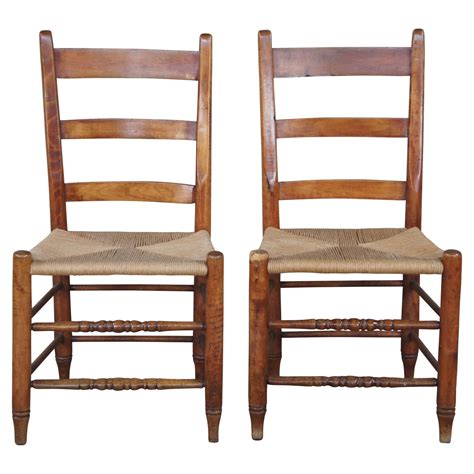 Antique Welsh Oak Farmhouse Dining Chairs For Sale at 1stDibs