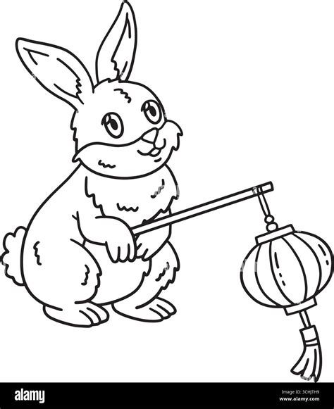 Mid Autumn Festival Jade Rabbit Lantern Isolated Stock Vector Image & Art - Alamy