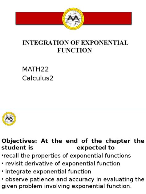 Integration of Exponential Function 的图像结果