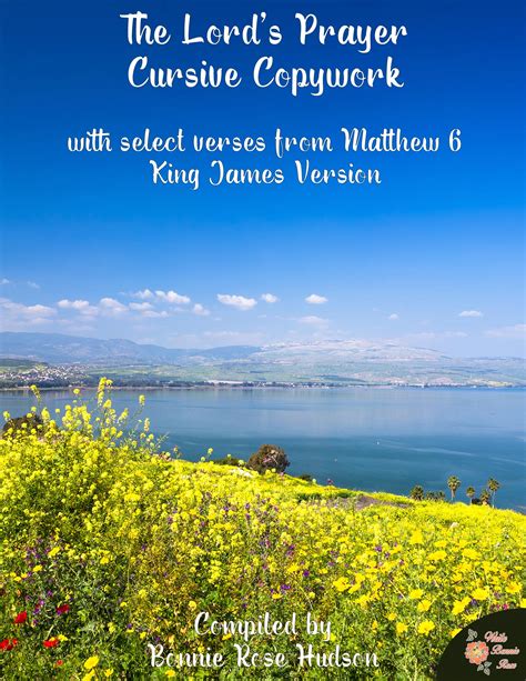 Lord's Prayer and Matthew 6 Cursive Copywork | Made By Teachers