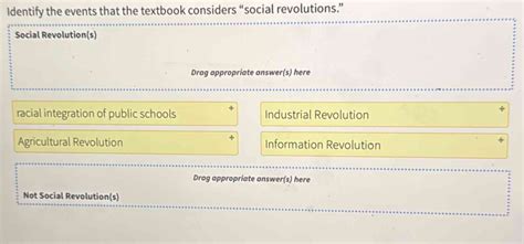Solved: Identify the events that the textbook considers “social ...