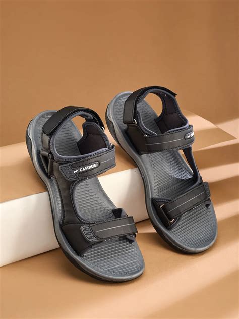 SD-202601 Black Men's Sandals – Campus Shoes