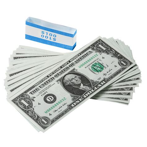 Movie Money Prop Money 1 Dollar Bills Realistic, | Ubuy India