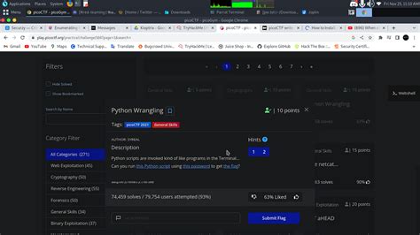 Image result for picoCTF Python Wrangling Solution