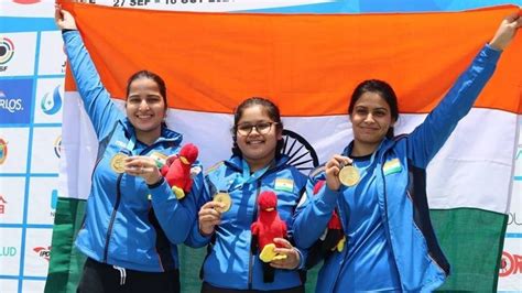 Junior Shooting Worlds: Manu Bhaker, Naamya Kapoor, And Rhythm Sangwan ...