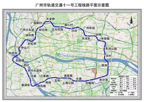 广州地铁22号线正在建设，看看路线怎么走__财经头条