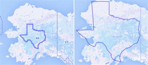Alaska Size Comparison To Texas at Alonzo Christensen blog