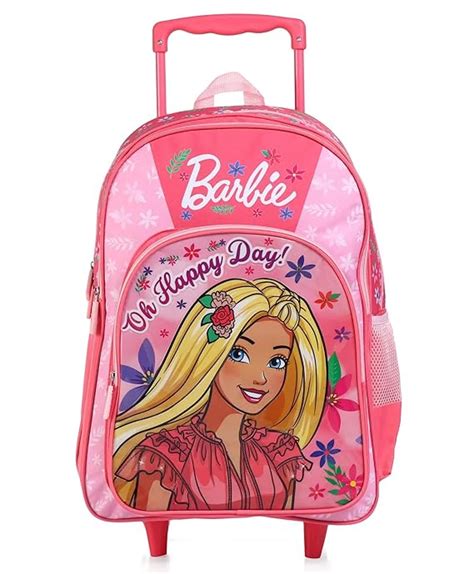 STRIDERS Barbie 16-Inch Trolley School Bag for Kids (6-12 Years) Durab ...