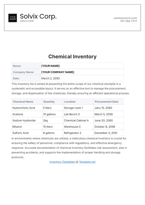 Free Concession Stand Inventory Template to Edit Online