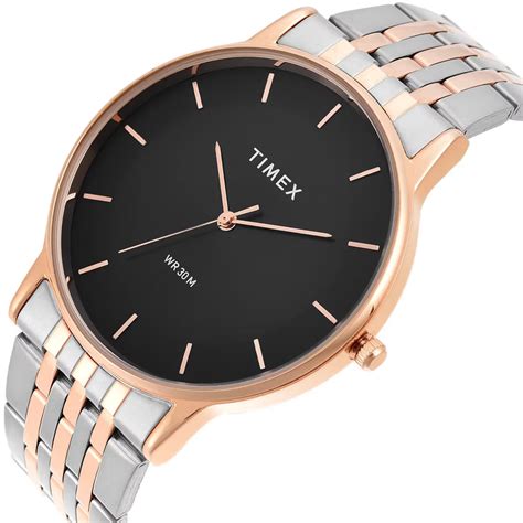 Timex Men Black Round Dial Analog Watch - TWTG12003 – KRISHNA WATCH COMPANY