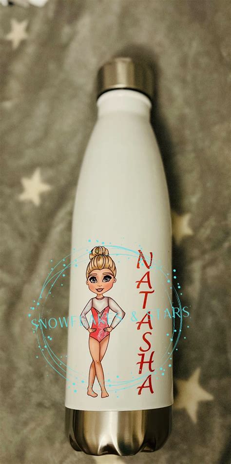 Personalised Gymnast Water Bottle With Choice of 36 Gymnasts. - Etsy