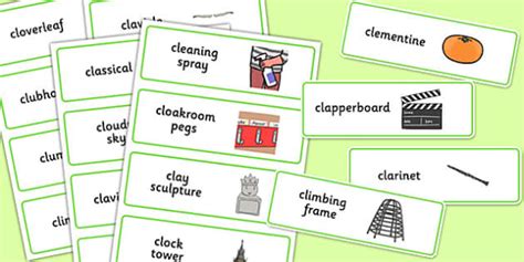 3-Syllable CL Word Cards - Teaching Resources