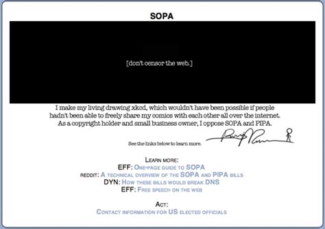 Cool and creative anti-SOPA blackout messages – Internet protest in ...