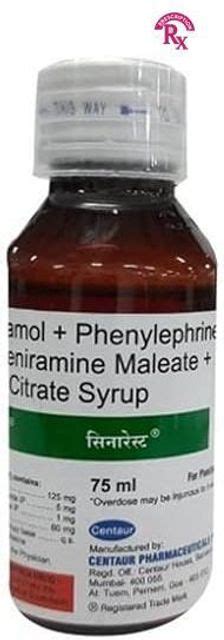 Sinarest Syrup (75 ml) Price in India - Buy Sinarest Syrup (75 ml ...