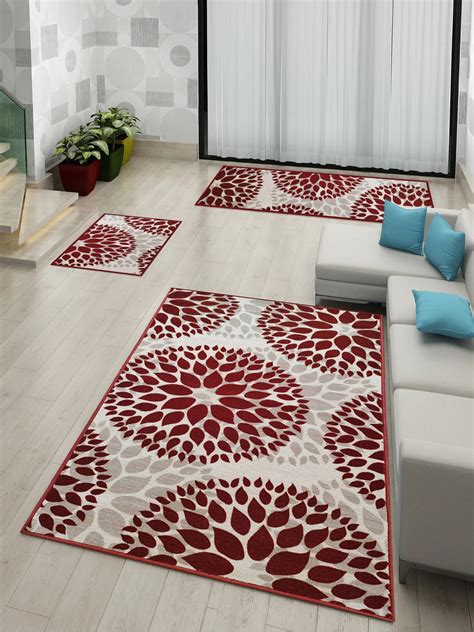 Athom Living Drop Beige Premium Anti Slip Printed Doormat, Runner & Ca