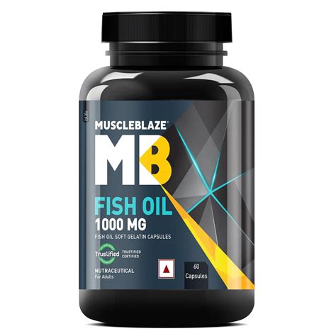 Muscleblaze Fish oil 1000MG (60 capsules) – The Protein Store