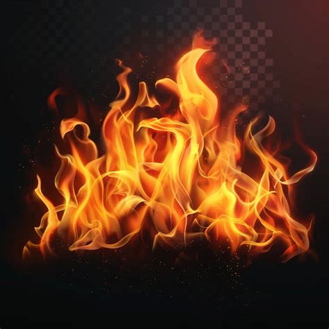 Realistic fire flame | Premium AI-generated image