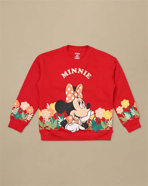 Mickey & Friends Printed Oversized Sweatshirt For Girls – Kidsville