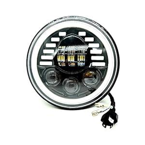 DLT®Latest 7 INCH Indicator 15 led 12V-80V, 90W Headlight Dual Light ...