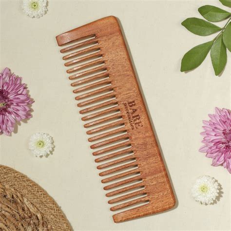 Bare Neem Wood Comb [static-free, 100% natural]– Bare Necessities