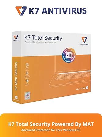K7 Antivirus | K7 Total Security Powered By MAT Antivirus 2026 | 1 User ...