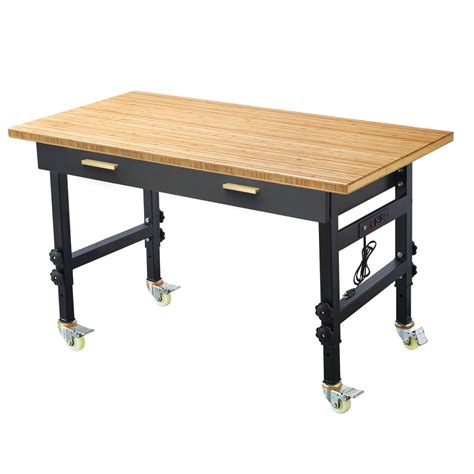 Buy 59''Work Bench AHGOKL Garage Workbench with Drawer 1.5 inch Thick ...