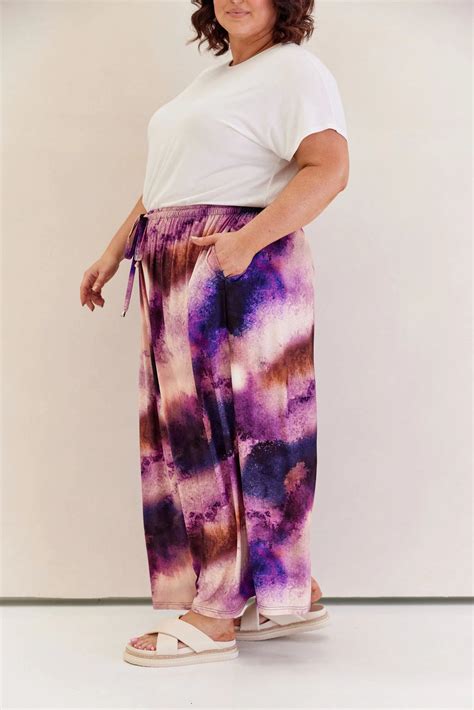 Women's Plus Size Black Pants - Designer Darcy Pants in Haze at Peach ...