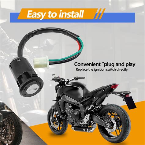 Vrasly 4 Wire Ignition Switch with Keys 4 Wire for 50cc India | Ubuy