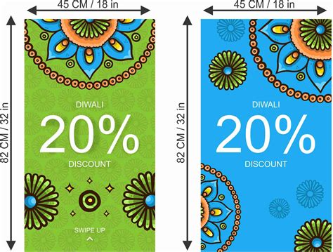Color Crafts 30.48 cm Diwali Sale Sign Poster Sticker Good Design Self ...