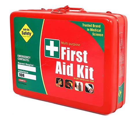 Add-on Safety Industrial First Aid Kit/Medical Emergency Kit - (with ...