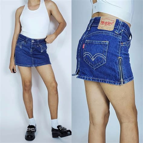 LEVI STRAUSS Denim Mini Skirt, Women's Fashion, Bottoms, Skirts on ...