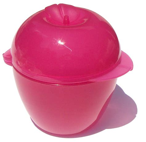 Tupperware Apple Locker Forget Me Not Fruit Keeper Pink : Amazon.in ...